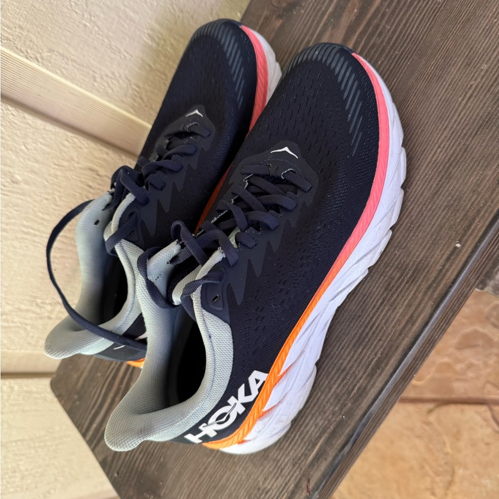 Hoka One One Clifton 7 size 8 Blue Haze Womens Running Shoes Pre-owned Hokas sz8